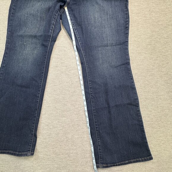 Denizen From Levis Womens Size 24W Mid-Rise Bootcut Jeans Dark Wash Denim Curvy - Picture 12 of 13